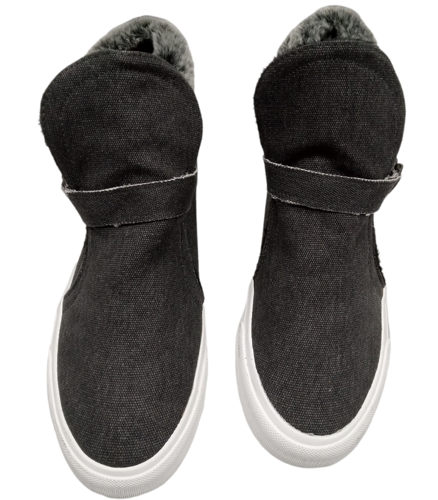 Blowfish Black Ankle Boots with White Soles